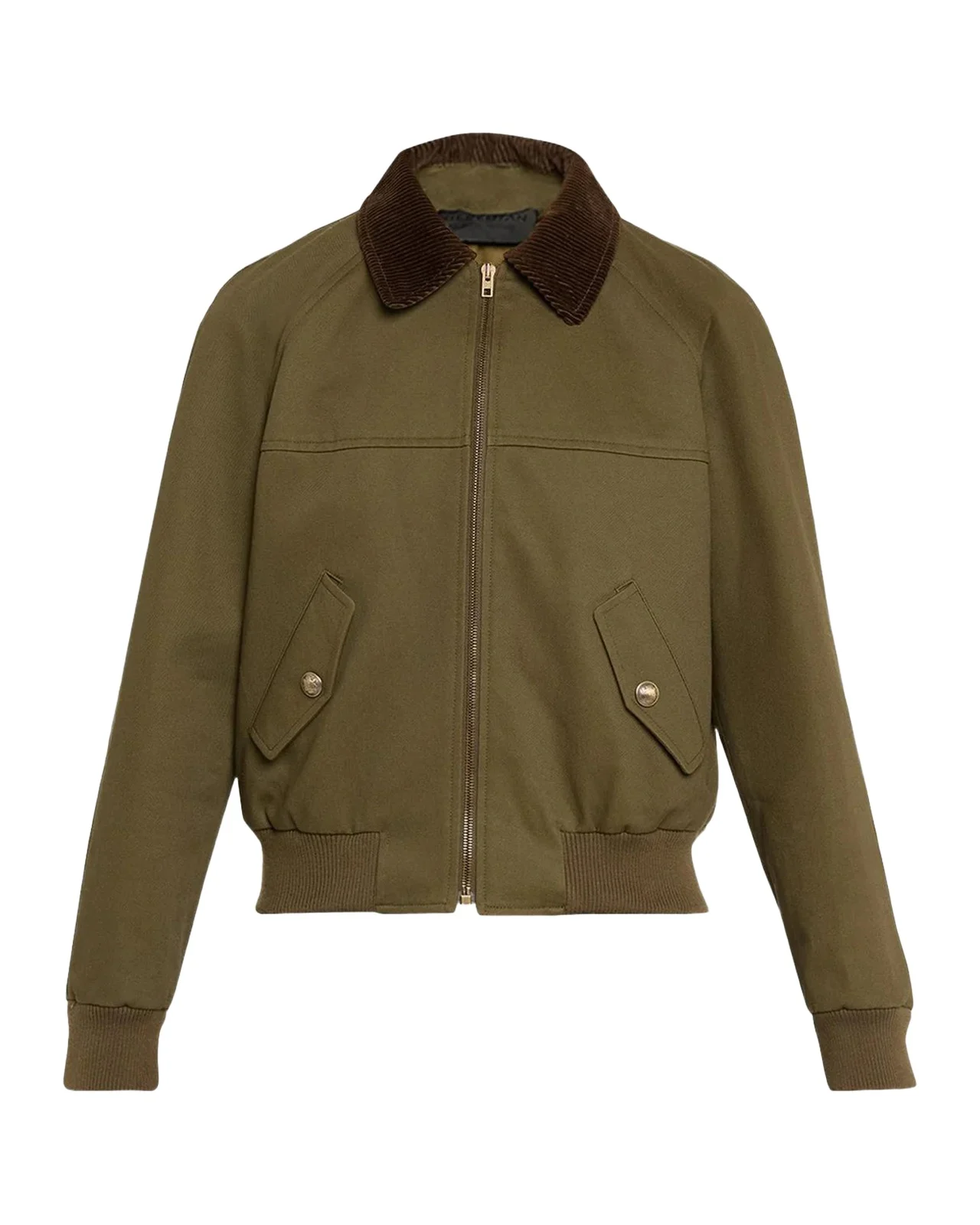 Nili Lotan Victor Contrast Collar Bomber Jacket
