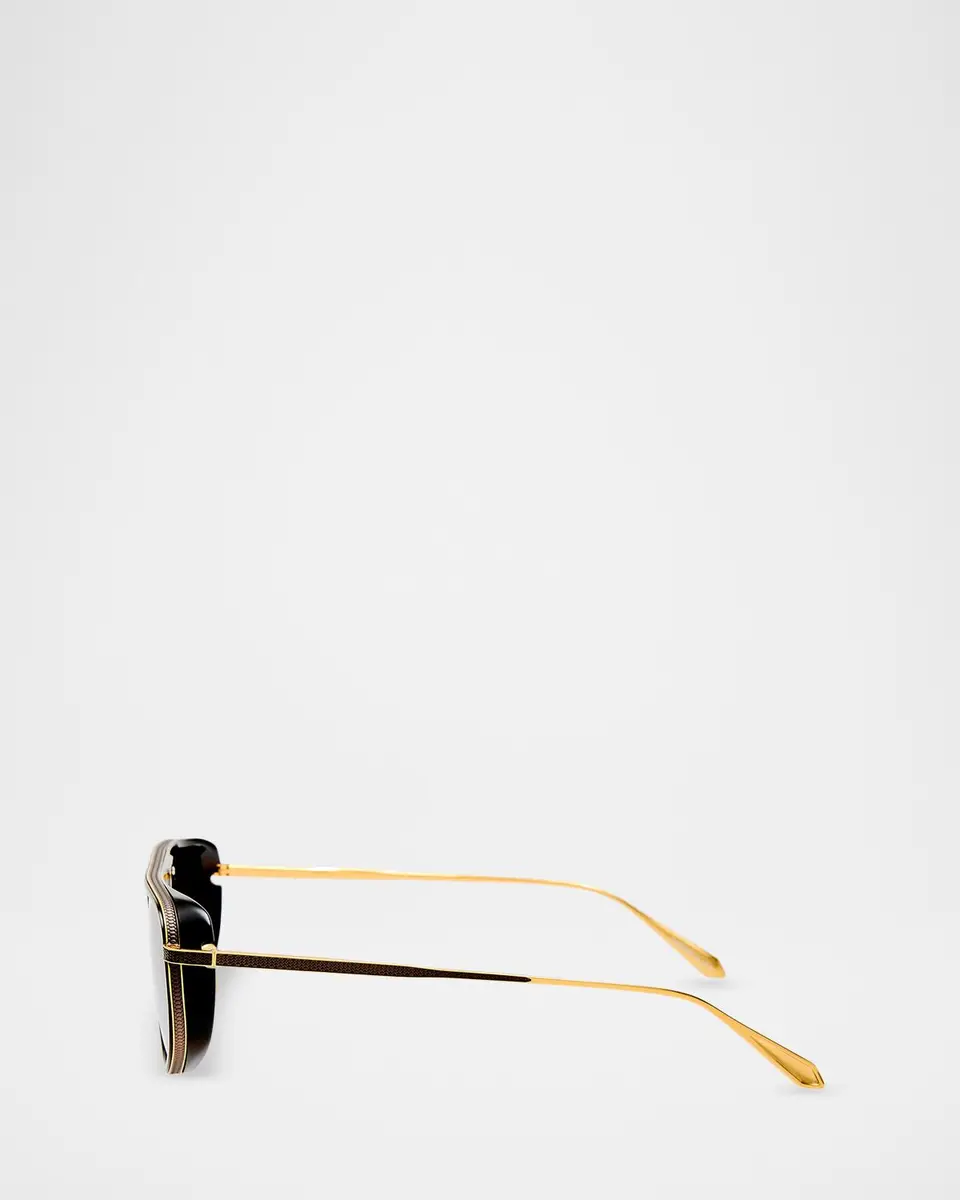 Linda Farrow Calder 54MM Aviator Sunglasses | Thumbnail 2