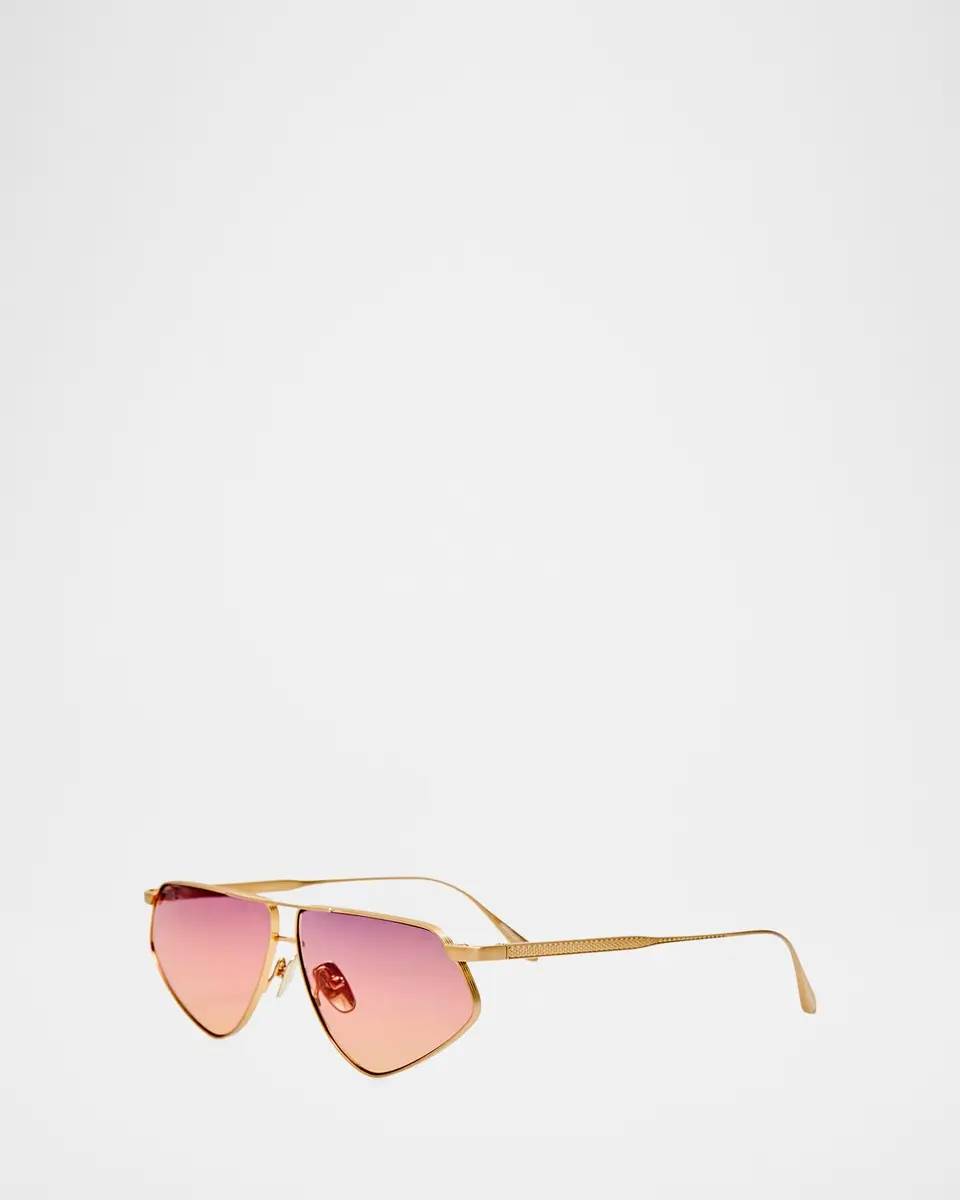 Linda Farrow Tarian 63MM Aviator Sunglasses | Thumbnail 3 Linda Farrow Tarian 63MM Aviator Sunglasses | Thumbnail 3
