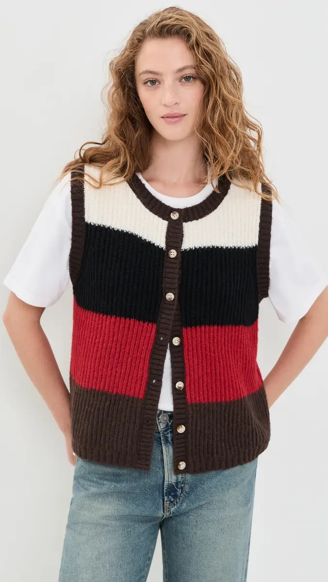 VRG GRL Bridgette Stripe Knit Vest | Thumbnail 2 VRG GRL Bridgette Stripe Knit Vest | Thumbnail 2
