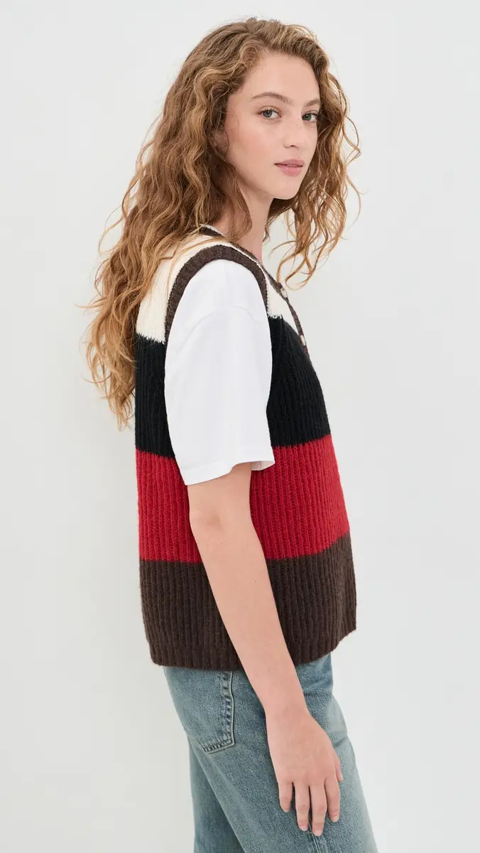 VRG GRL Bridgette Stripe Knit Vest | Thumbnail 4 VRG GRL Bridgette Stripe Knit Vest | Thumbnail 4