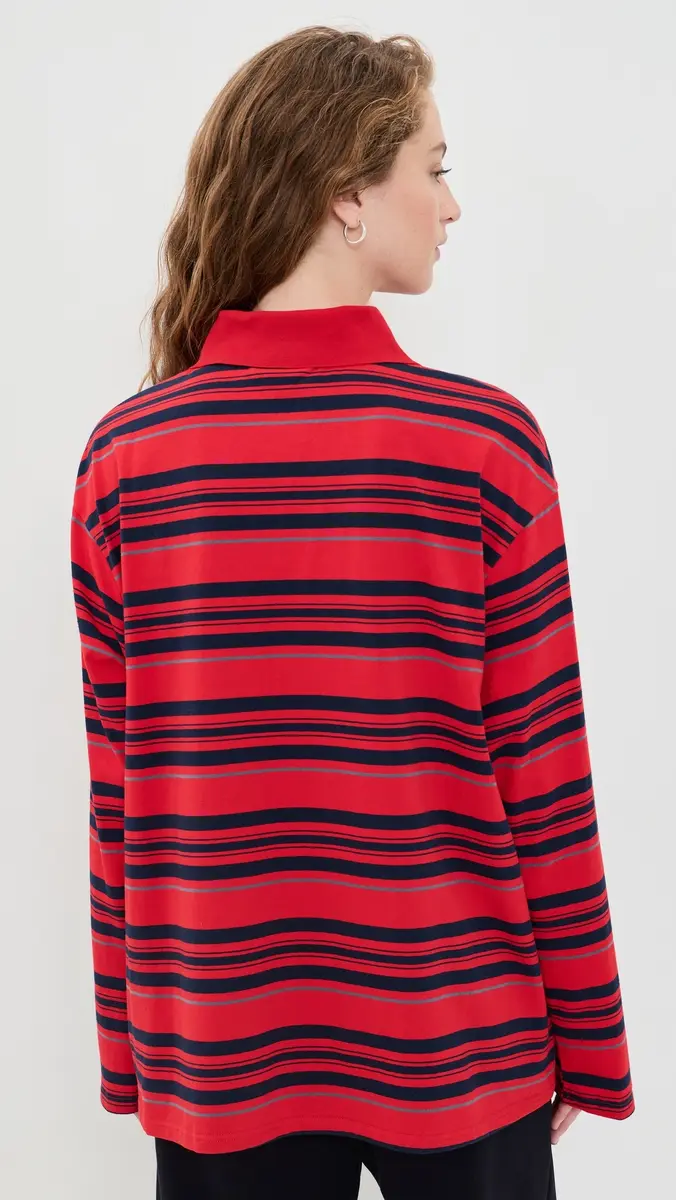 VRG GRL Kinsley Stripe Polo | Thumbnail 3 VRG GRL Kinsley Stripe Polo | Thumbnail 3
