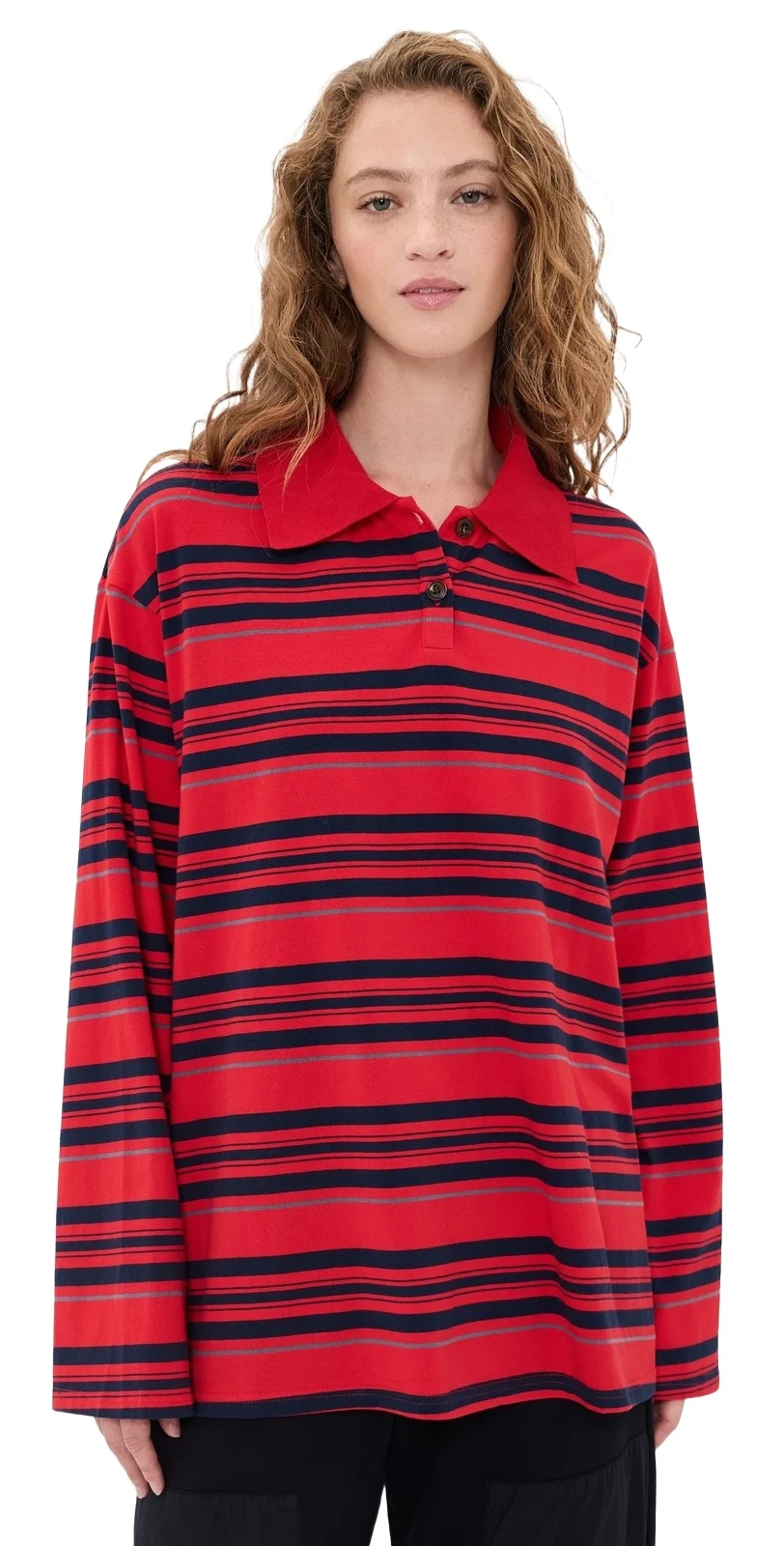 VRG GRL Kinsley Stripe Polo