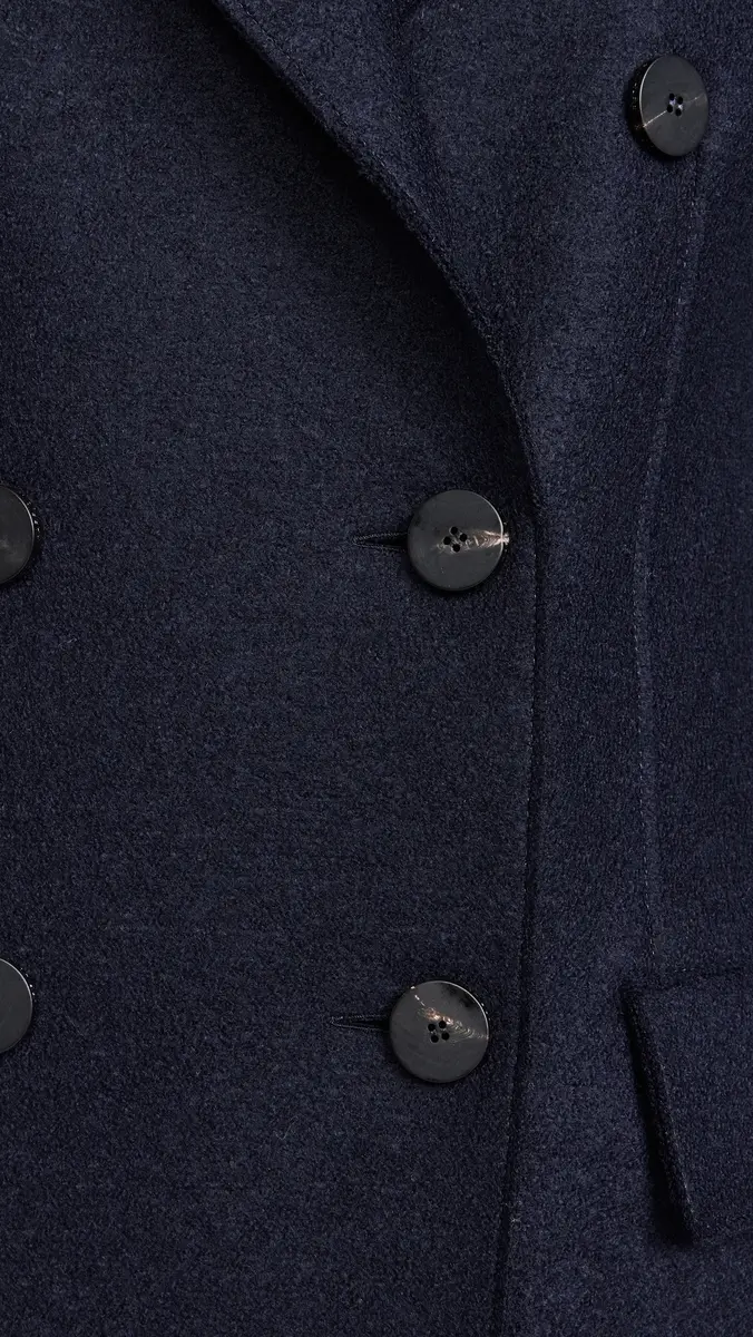 Harris Wharf London Women Long Double Breasted Tailored Coat Pressed Wool | Thumbnail 6 Harris Wharf London Women Long Double Breasted Tailored Coat Pressed Wool | Thumbnail 6
