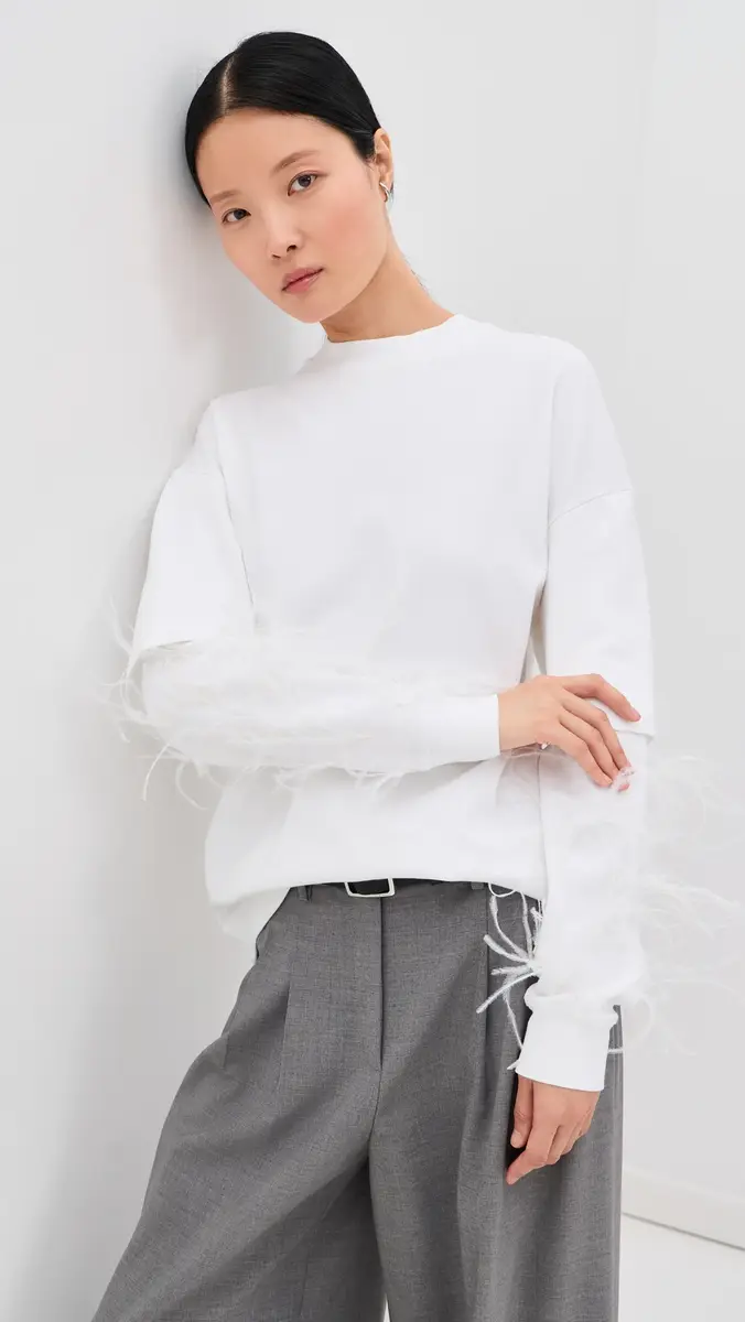 DARKPARK Troy Double Sleeve Feather Tee | Thumbnail 2 DARKPARK Troy Double Sleeve Feather Tee | Thumbnail 2