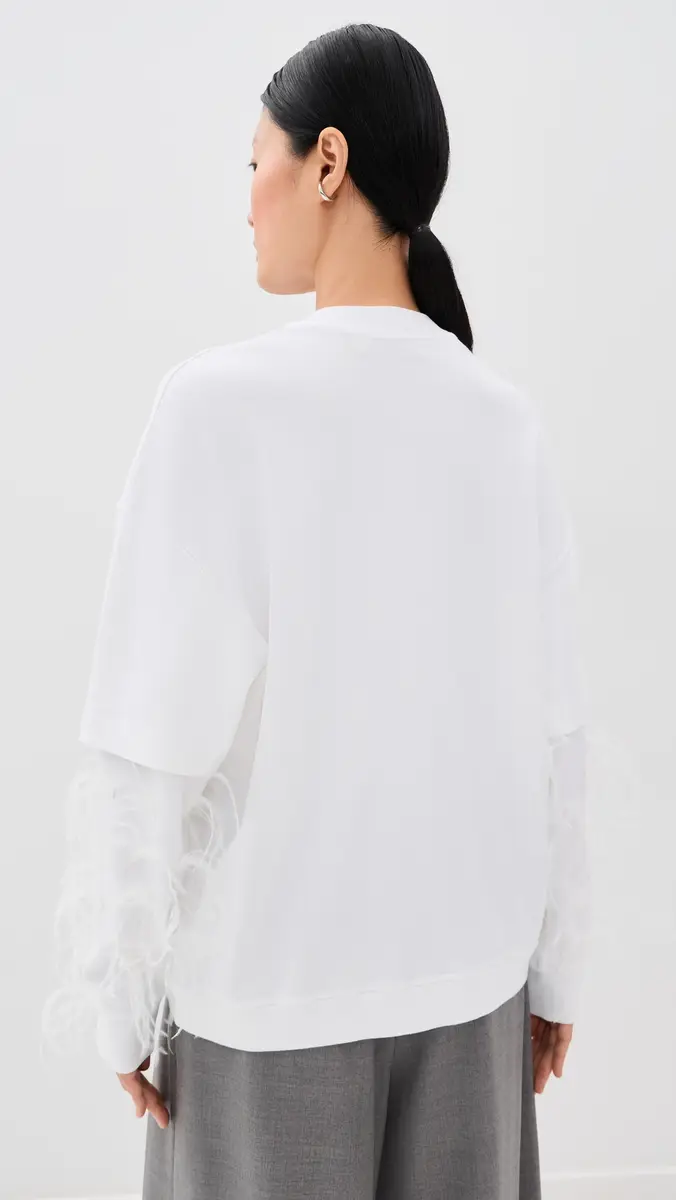 DARKPARK Troy Double Sleeve Feather Tee | Thumbnail 3 DARKPARK Troy Double Sleeve Feather Tee | Thumbnail 3