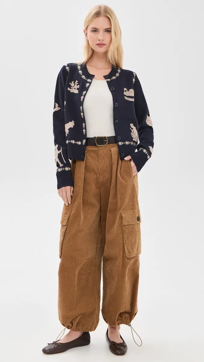 Sea Margeurite Lace Patch Cardigan | Thumbnail 5 Sea Margeurite Lace Patch Cardigan | Thumbnail 5