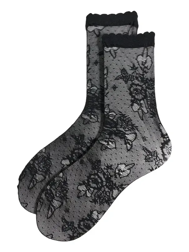 Margaux Rose Floral Socks
