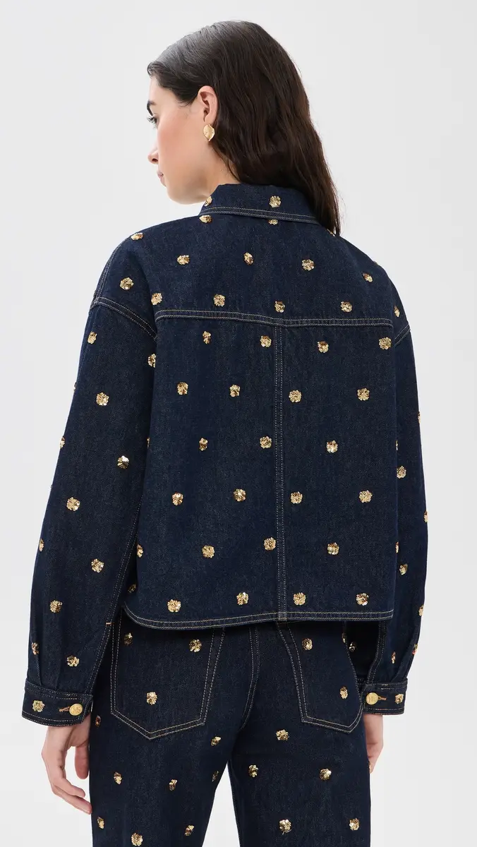 Ulla Johnson The Bobbi Embellished Denim Jacket | Thumbnail 3