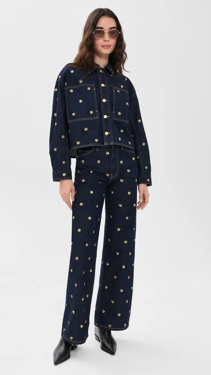 Ulla Johnson The Bobbi Embellished Denim Jacket | Thumbnail 5