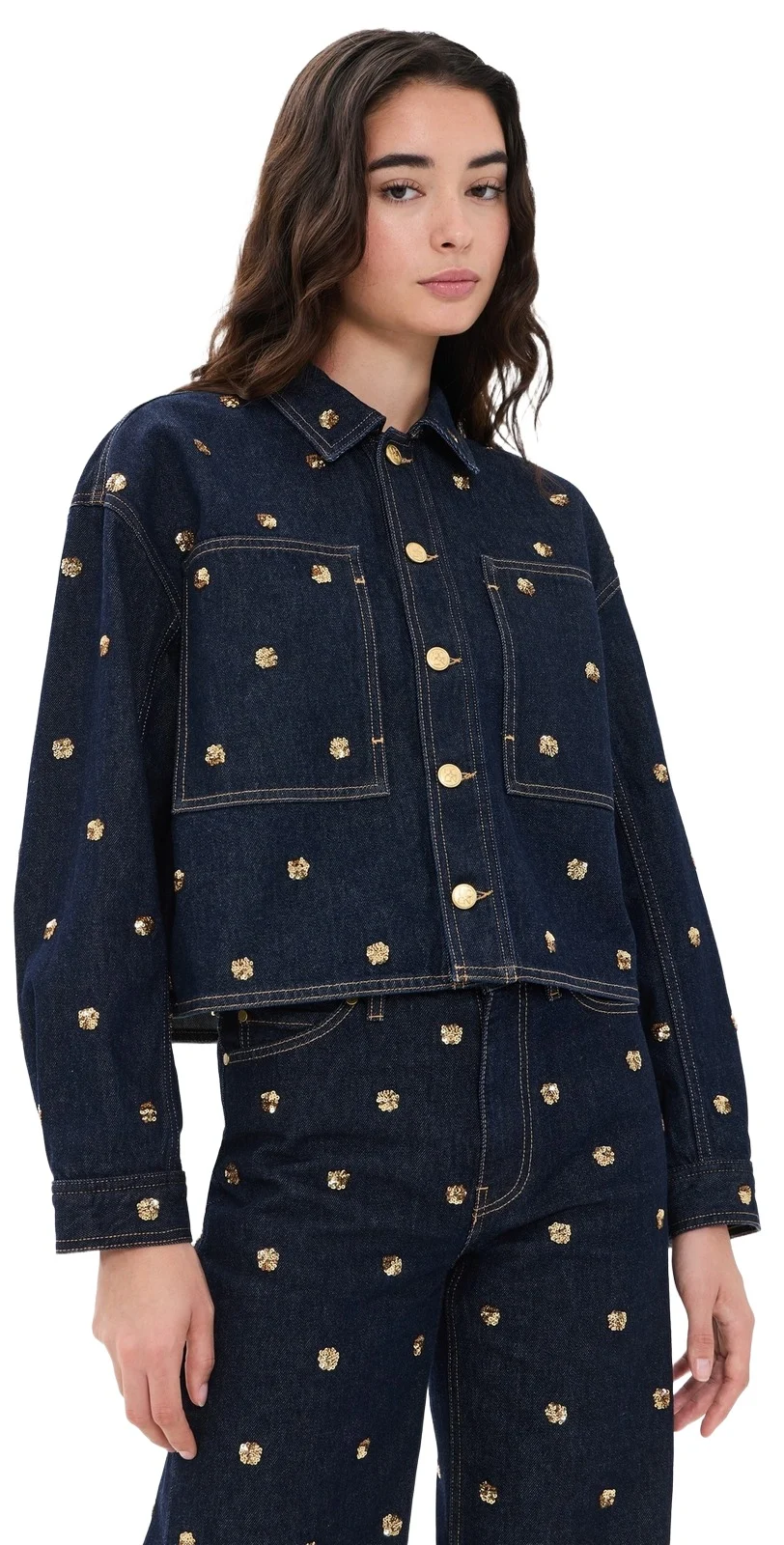 The Bobbi Embellished Denim Jacket The Bobbi Embellished Denim Jacket