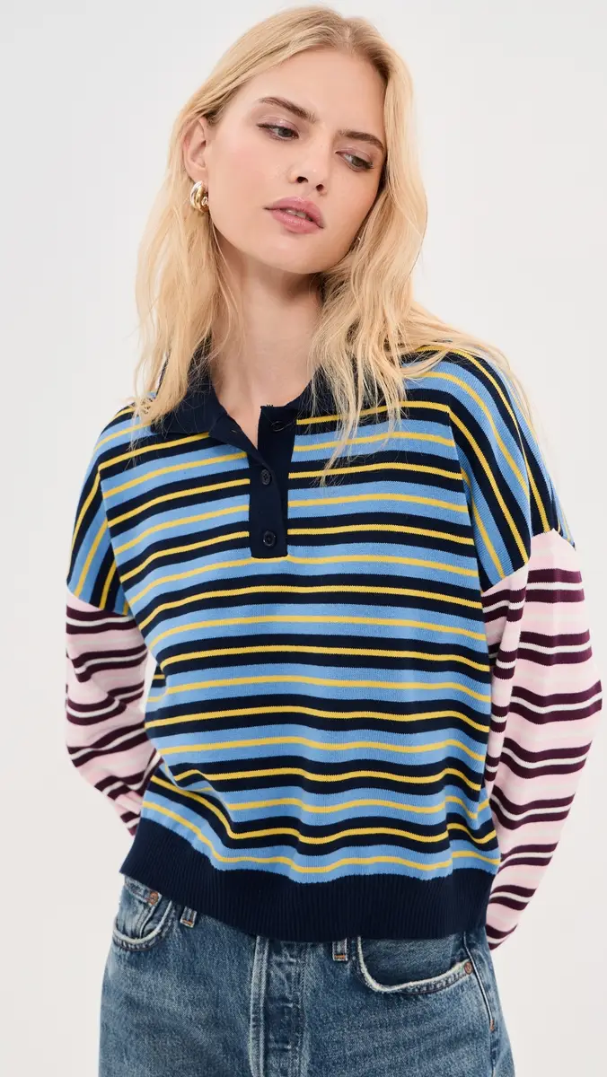 LE BOP Zadie Cropped Polo | Thumbnail 3 LE BOP Zadie Cropped Polo | Thumbnail 3