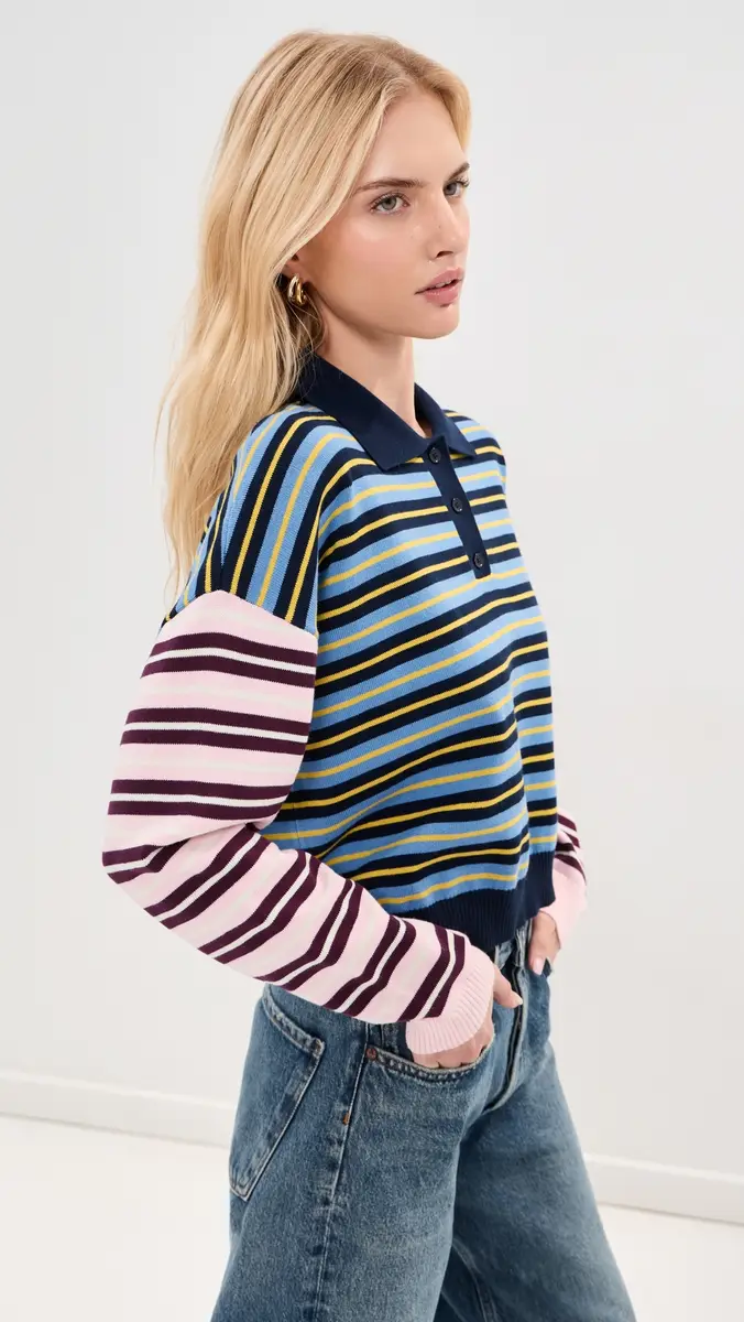 LE BOP Zadie Cropped Polo | Thumbnail 5 LE BOP Zadie Cropped Polo | Thumbnail 5