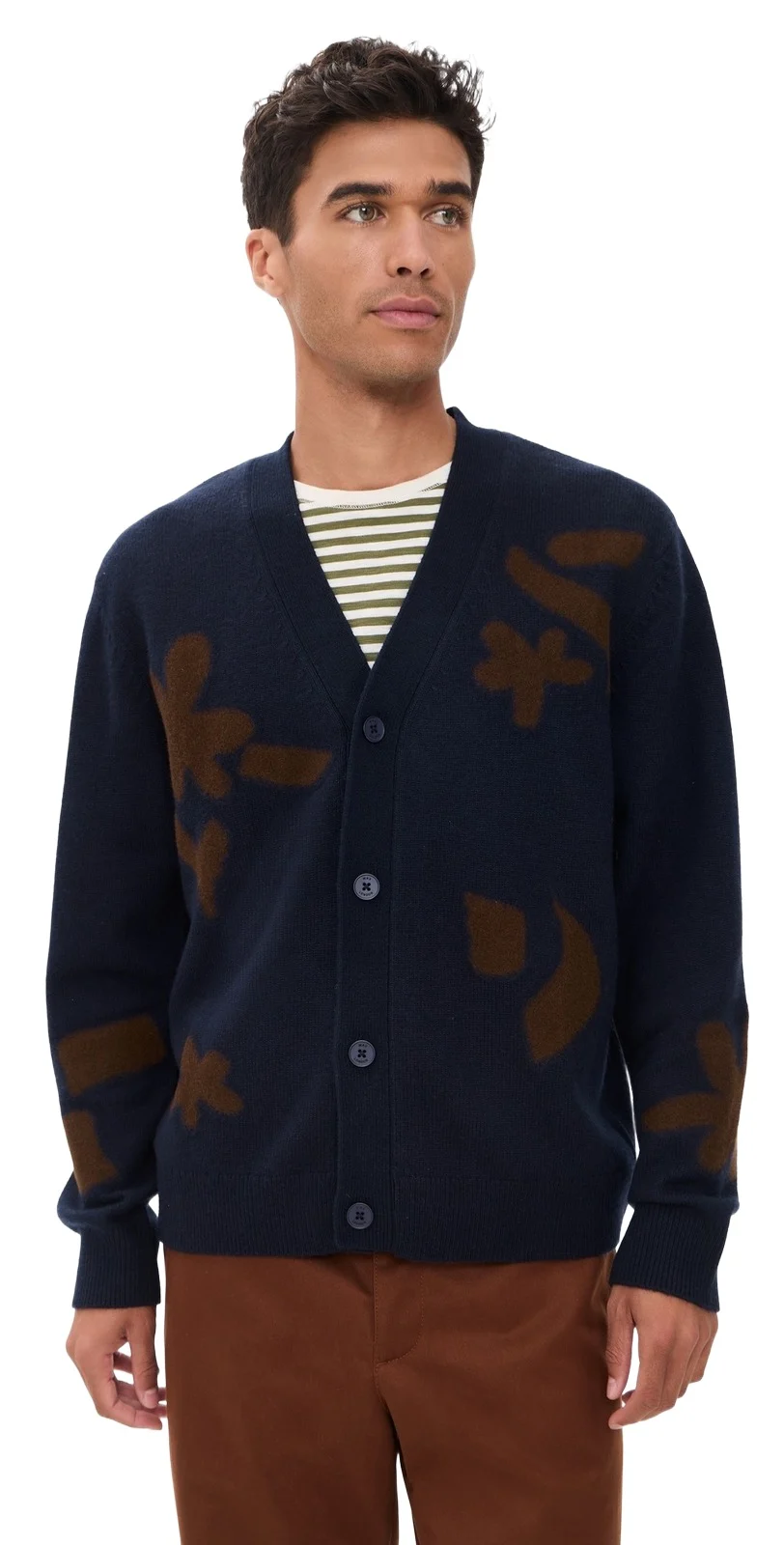 Wax London Walker Felted Applique Cardigan