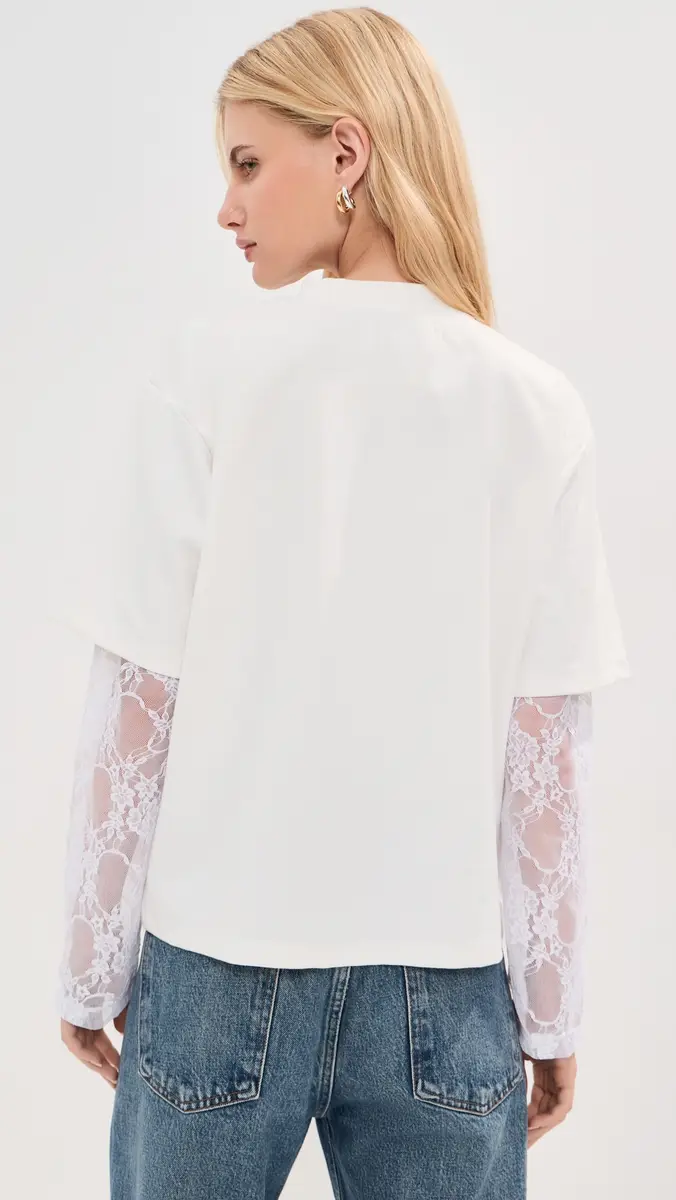 LE BOP Lucy Double Lace Tee | Thumbnail 4 LE BOP Lucy Double Lace Tee | Thumbnail 4