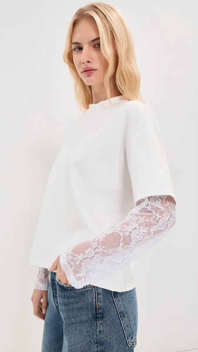 LE BOP Lucy Double Lace Tee | Thumbnail 5 LE BOP Lucy Double Lace Tee | Thumbnail 5
