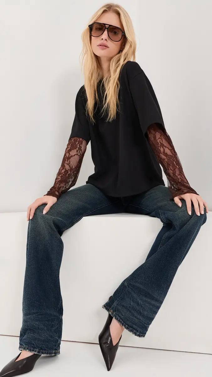 LE BOP Lucy Double Lace Tee | Thumbnail 2 LE BOP Lucy Double Lace Tee | Thumbnail 2