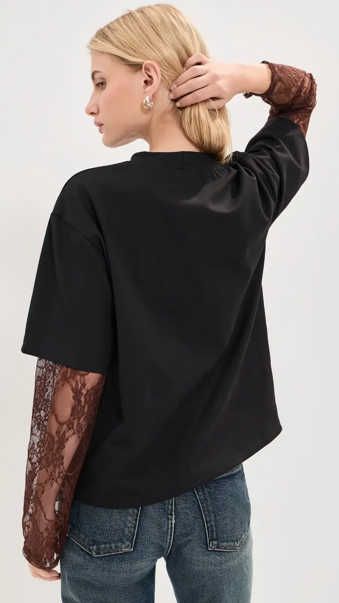 LE BOP Lucy Double Lace Tee | Thumbnail 4 LE BOP Lucy Double Lace Tee | Thumbnail 4