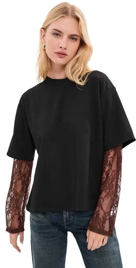 LE BOP Lucy Double Lace Tee