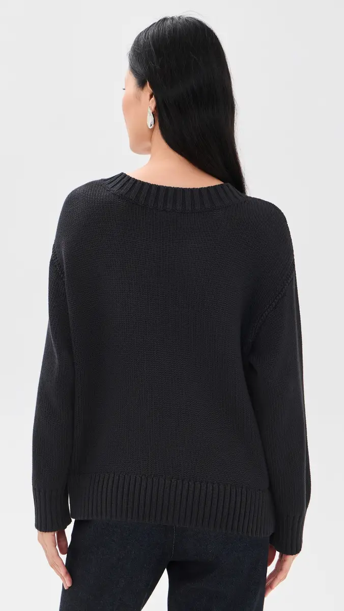 L'Agence Oversized V Neck Pullover | Thumbnail 3
