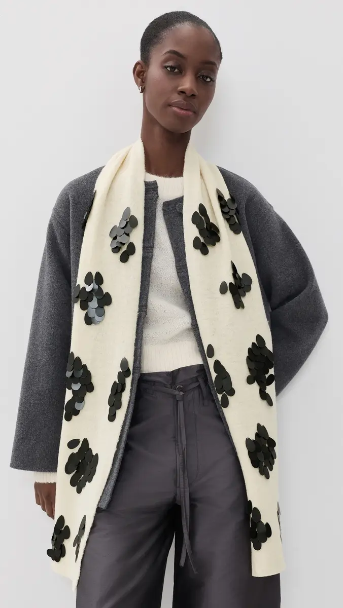 CHAN LUU Sequined Wool Scarf | Thumbnail 3