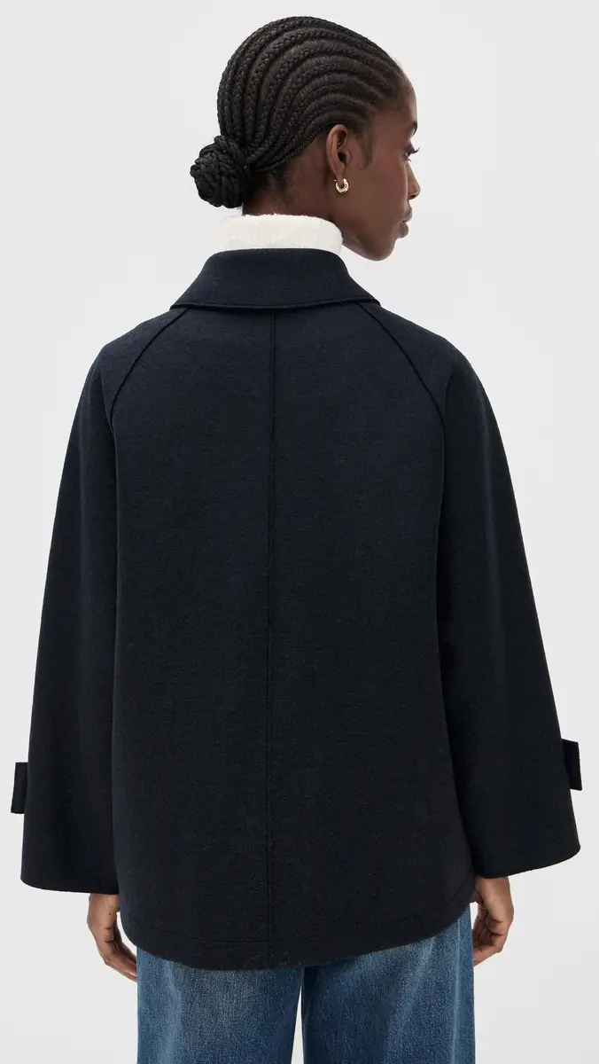 Harris Wharf London Raglan Jacket with Quilted Lining | Thumbnail 3 Harris Wharf London Raglan Jacket with Quilted Lining | Thumbnail 3