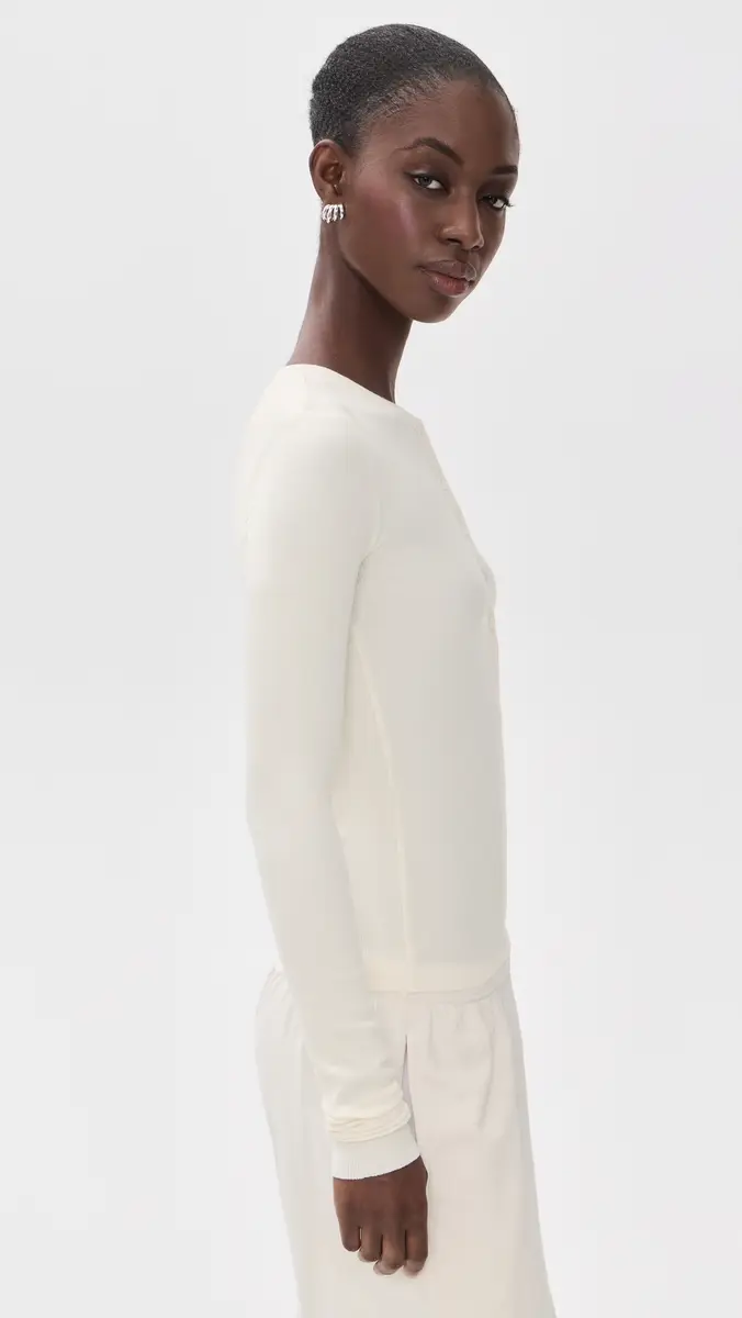 ÉTERNE Long Sleeve Henley Top | Thumbnail 4 ÉTERNE Long Sleeve Henley Top | Thumbnail 4