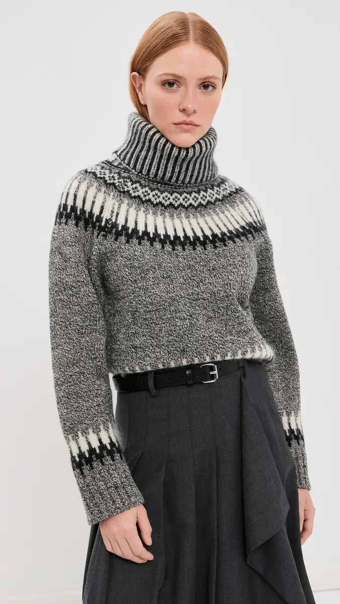 Monse Fair Isle Turtleneck Sweater | Thumbnail 2 Monse Fair Isle Turtleneck Sweater | Thumbnail 2