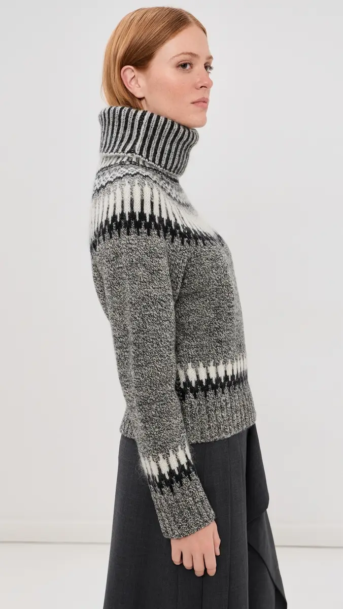 Monse Fair Isle Turtleneck Sweater | Thumbnail 4 Monse Fair Isle Turtleneck Sweater | Thumbnail 4
