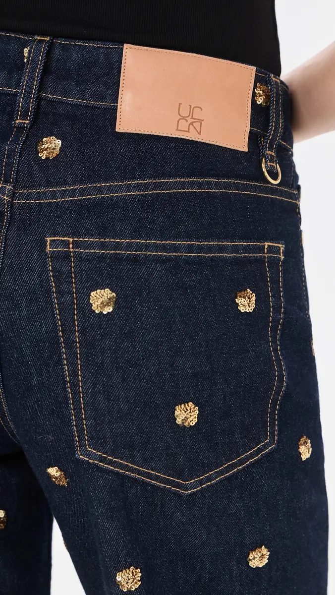 Ulla Johnson The Willow Embellished Wide Leg Jeans | Thumbnail 6