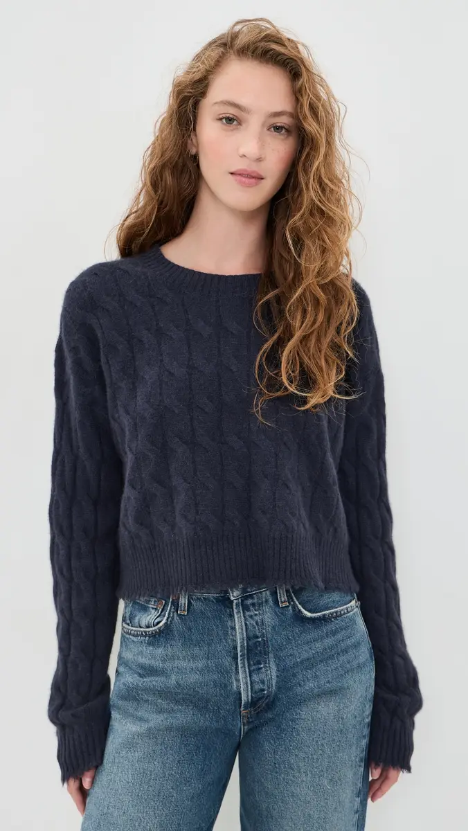 RE/DONE Rowe Cashmere Pullover | Thumbnail 2 RE/DONE Rowe Cashmere Pullover | Thumbnail 2