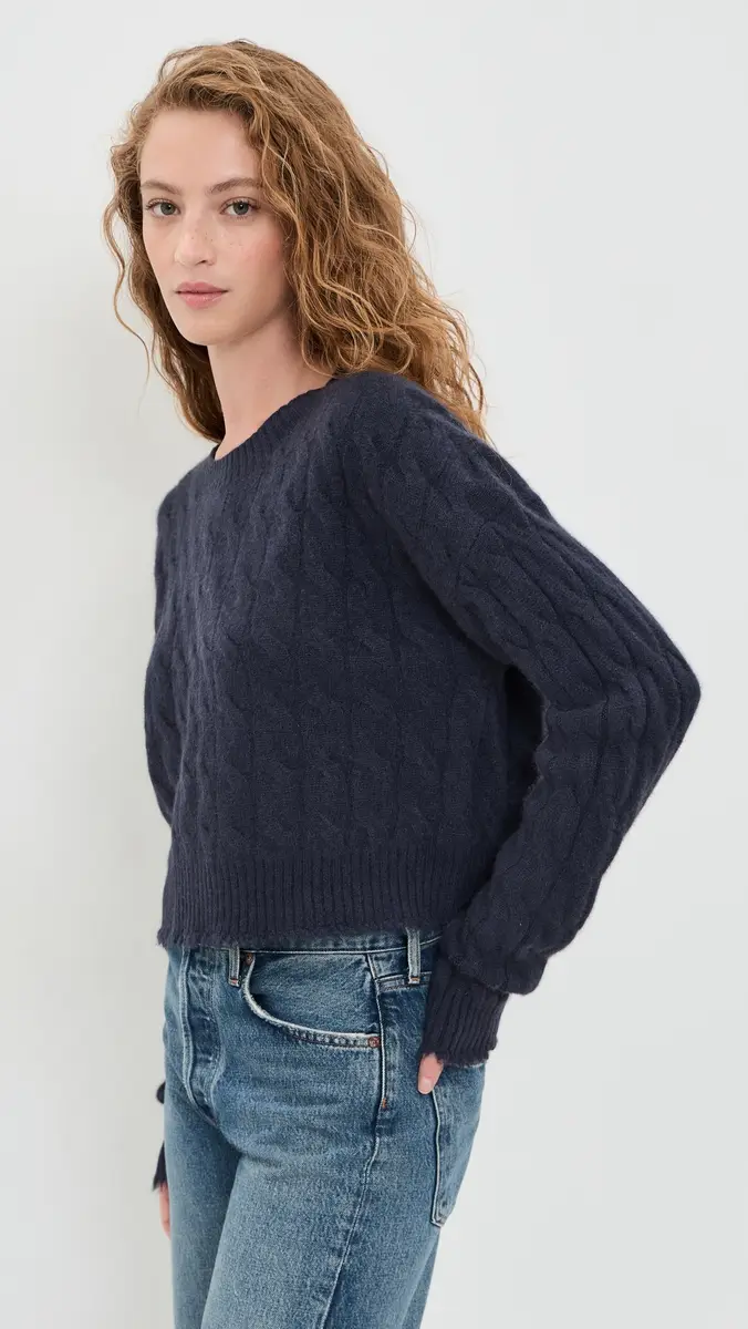 RE/DONE Rowe Cashmere Pullover | Thumbnail 4 RE/DONE Rowe Cashmere Pullover | Thumbnail 4