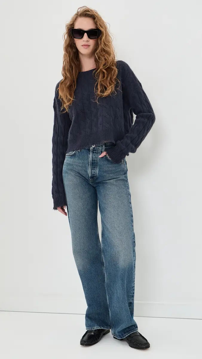 RE/DONE Rowe Cashmere Pullover | Thumbnail 5 RE/DONE Rowe Cashmere Pullover | Thumbnail 5