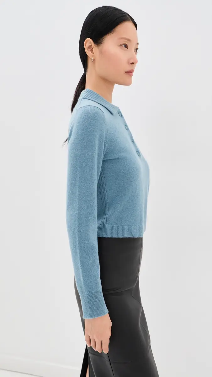 Simkhai Constance Long Sleeve Polo | Thumbnail 4 Simkhai Constance Long Sleeve Polo | Thumbnail 4
