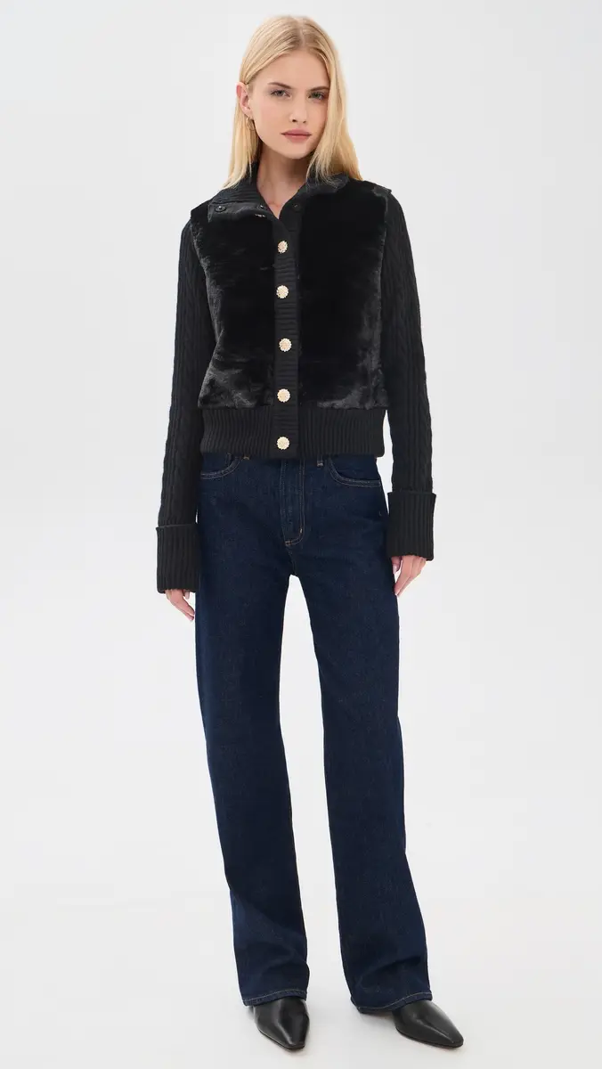 Cara Cara Logan Faux Fur Cardigan | Thumbnail 5 Cara Cara Logan Faux Fur Cardigan | Thumbnail 5
