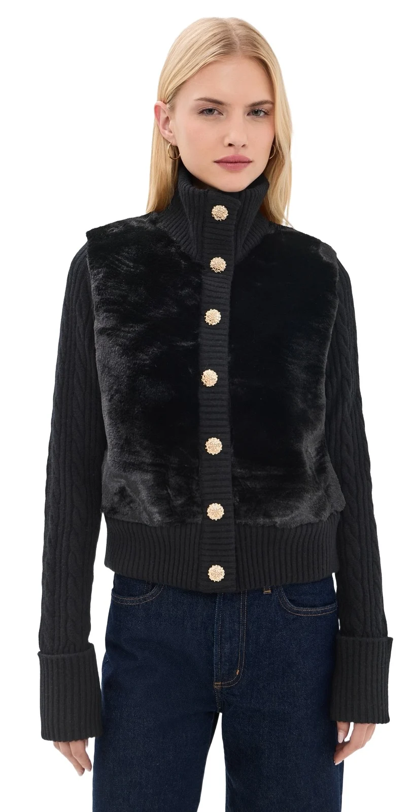 Logan Faux Fur Cardigan Logan Faux Fur Cardigan