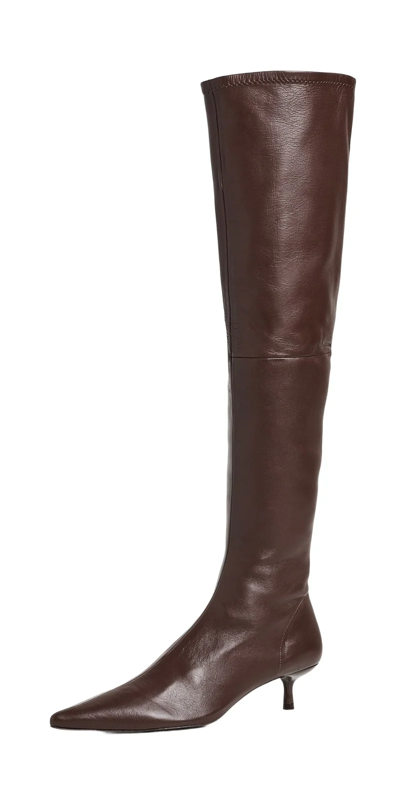 Joni Stretch Leather Over-The-Knee Boots