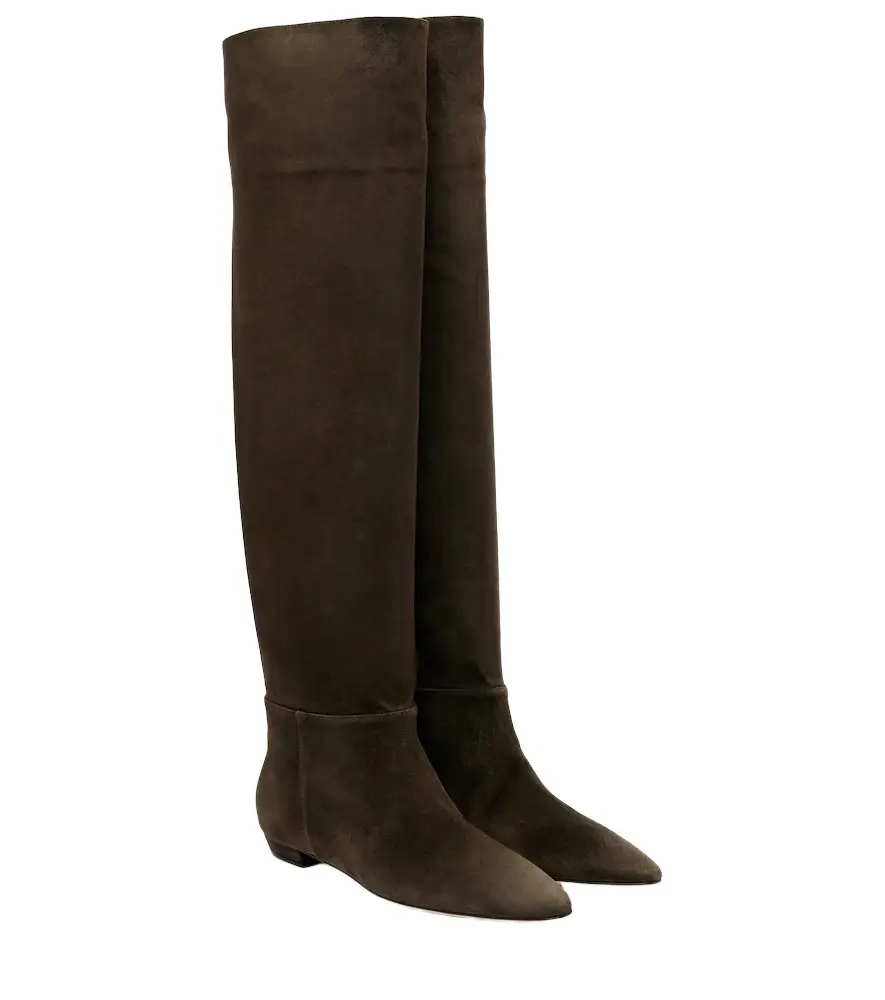 Gianvito Rossi Suede knee-high boots