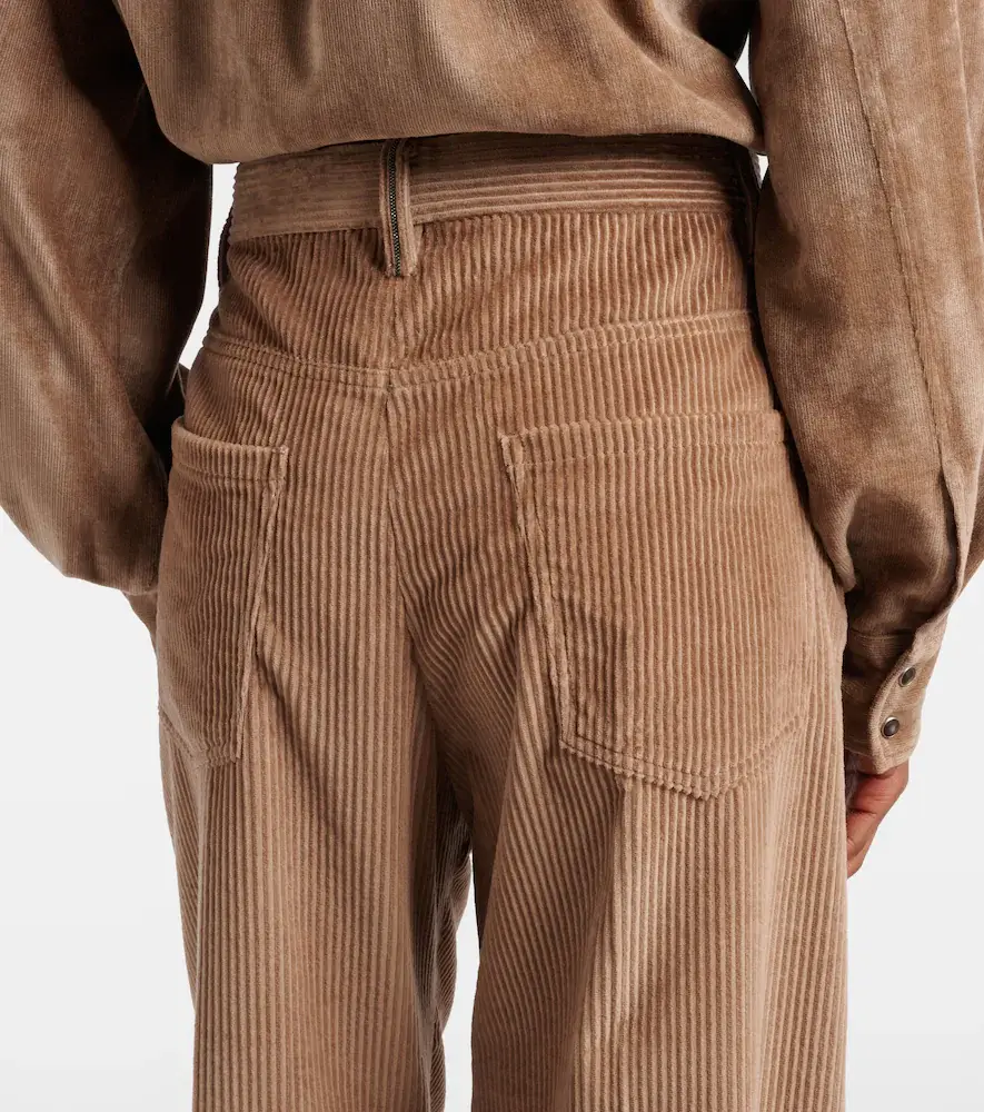 Brunello Cucinelli Monili cotton corduroy wide-leg pants | Thumbnail 2