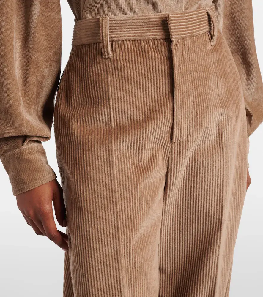 Brunello Cucinelli Monili cotton corduroy wide-leg pants | Thumbnail 3