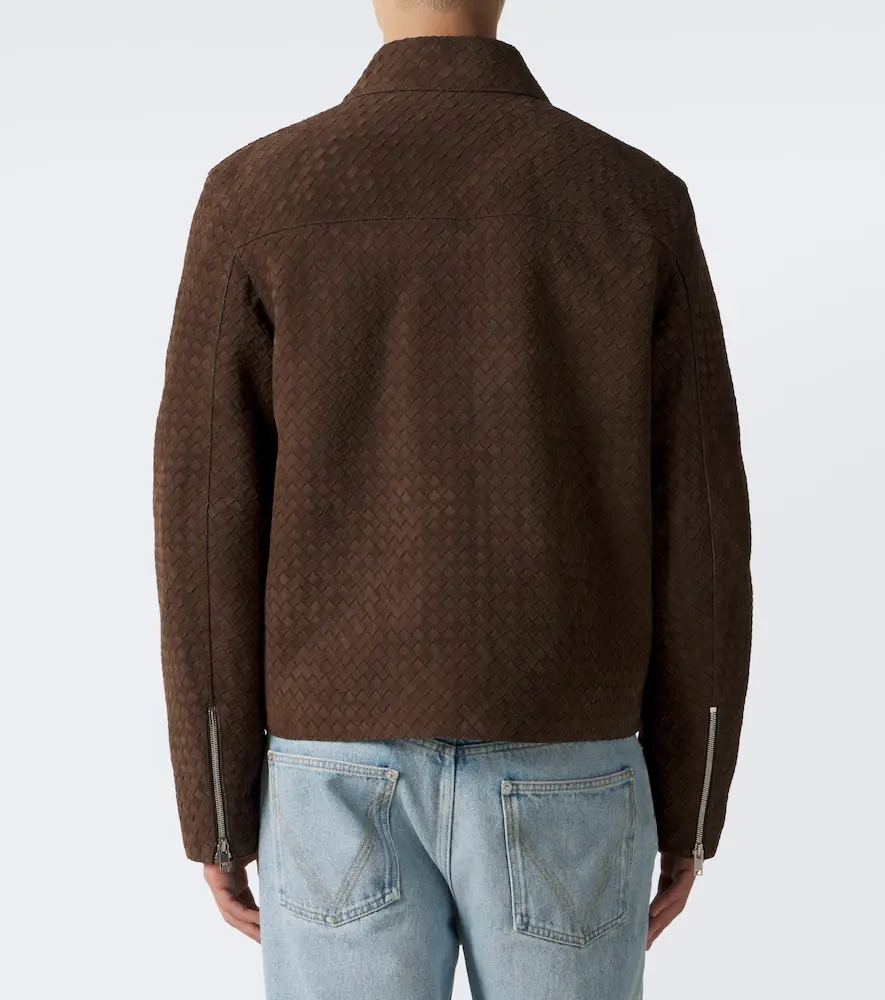 Bottega Veneta Intrecciato suede jacket | Thumbnail 5 Bottega Veneta Intrecciato suede jacket | Thumbnail 5