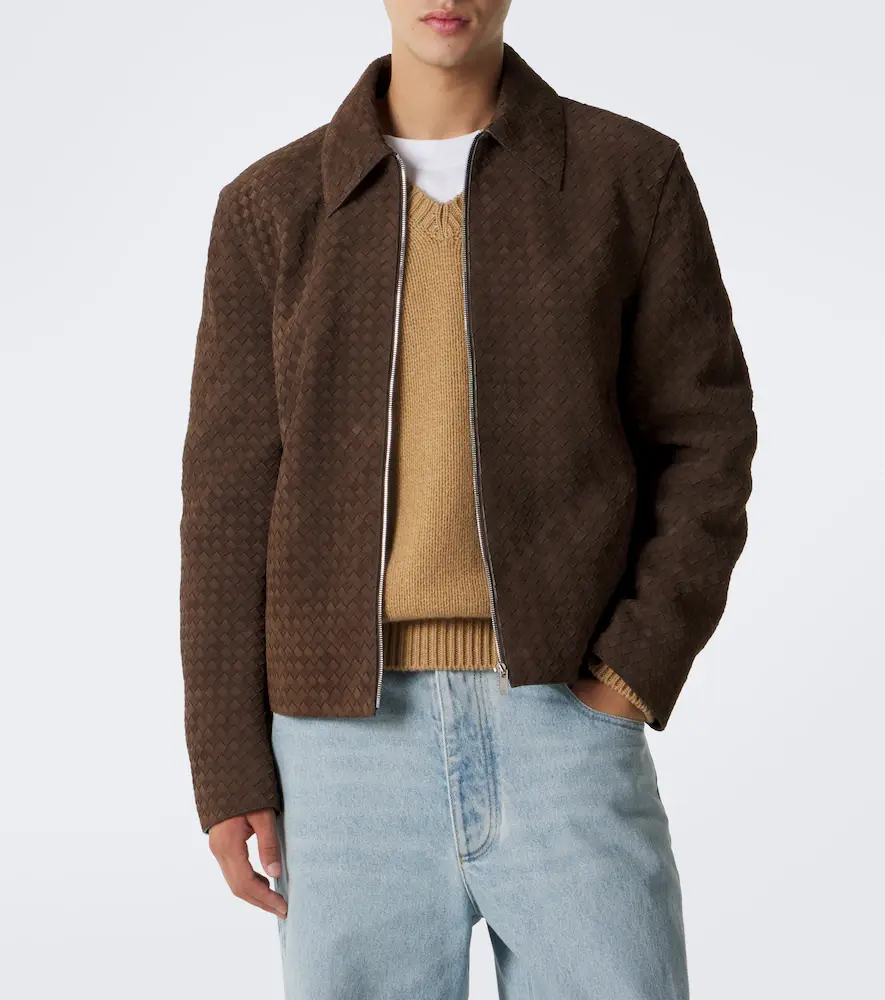 Bottega Veneta Intrecciato suede jacket | Thumbnail 6 Bottega Veneta Intrecciato suede jacket | Thumbnail 6