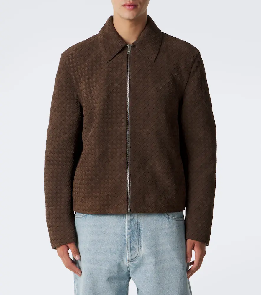 Bottega Veneta Intrecciato suede jacket | Thumbnail 7 Bottega Veneta Intrecciato suede jacket | Thumbnail 7