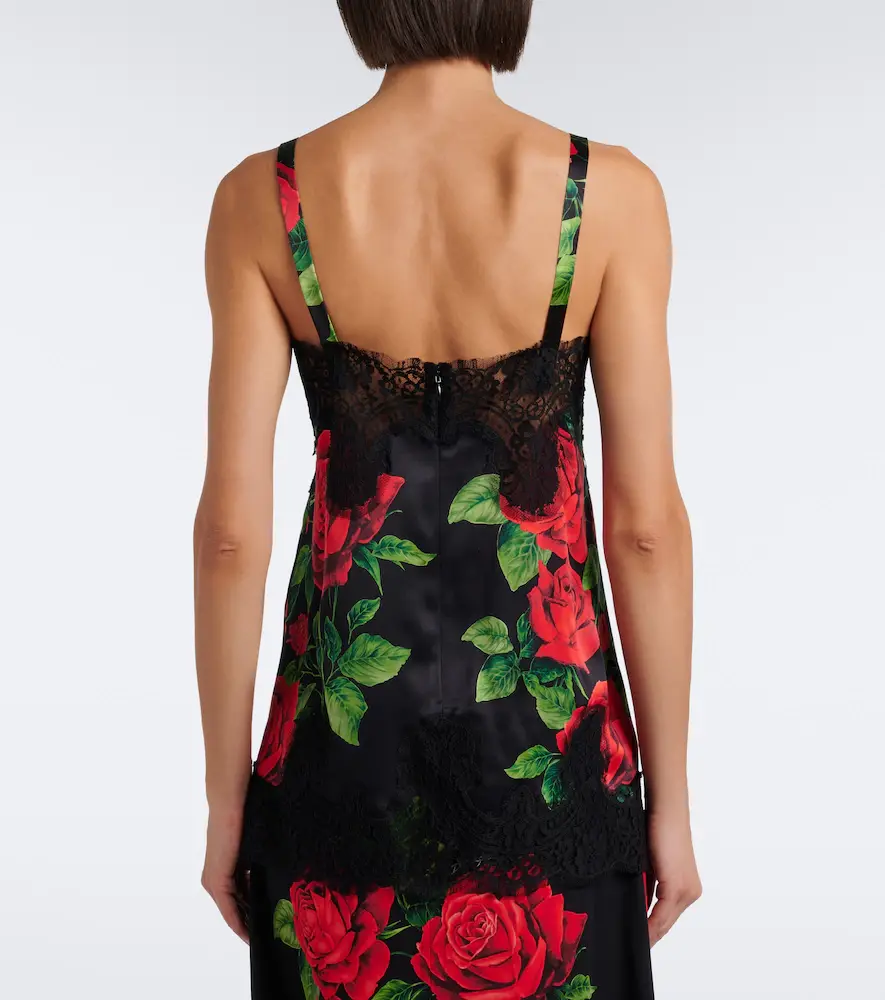 Dolce & Gabbana Floral silk and cotton-blend camisole | Thumbnail 5 Dolce & Gabbana Floral silk and cotton-blend camisole | Thumbnail 5