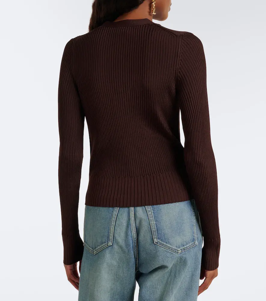 Saint Laurent Ribbed-knit cardigan | Thumbnail 2