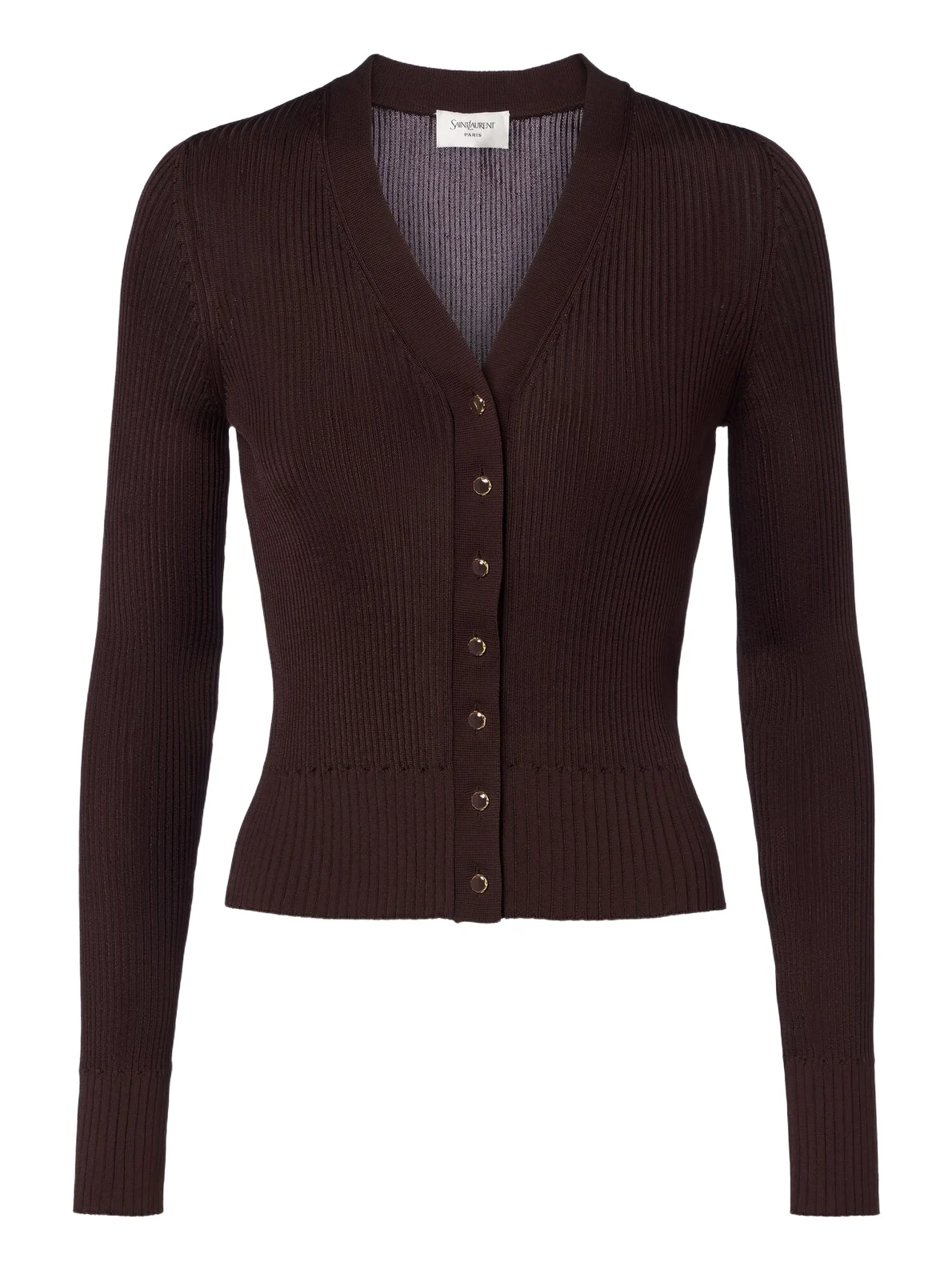 Saint Laurent Ribbed-knit cardigan