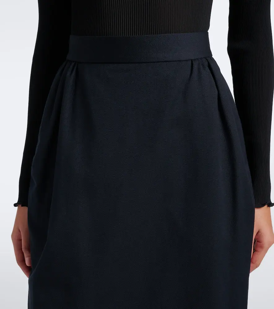 Vivienne Westwood Pleated cotton and wool pencil skirt | Thumbnail 2