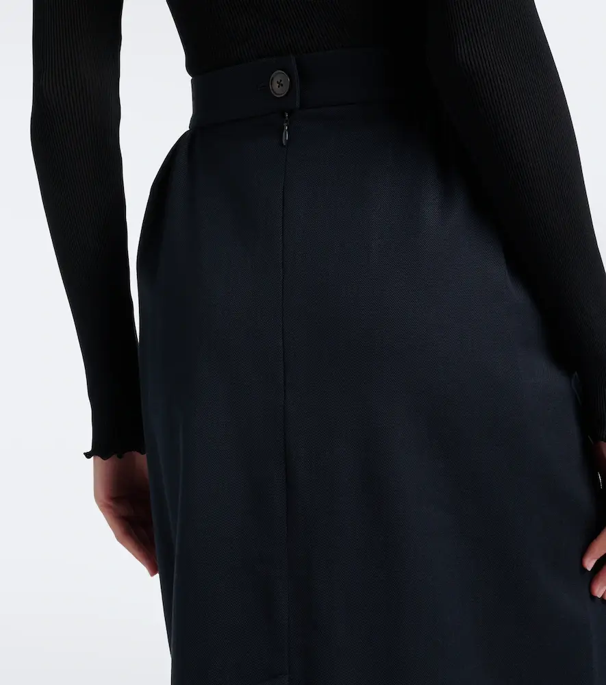 Vivienne Westwood Pleated cotton and wool pencil skirt | Thumbnail 3