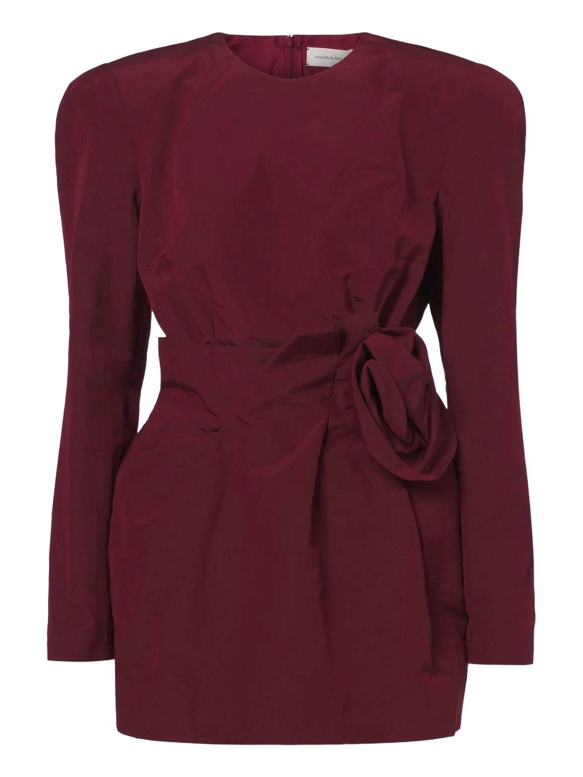 Magda Butrym Floral-appliqué cotton and silk minidress