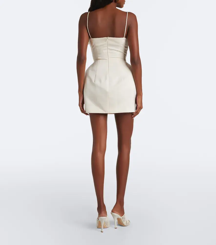 Magda Butrym Draped cotton and silk corset dress | Thumbnail 5